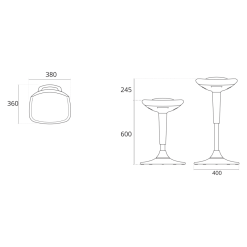 Home4you Swing Työjakkara -Huonekalut kauppa 4741243120907 2