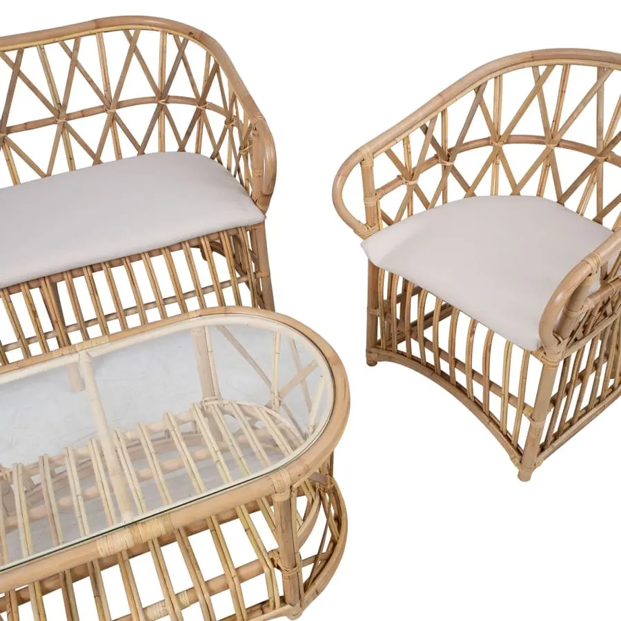 Home4you Acapulco Rottinkinen Sohvasetti 4 Home4you Acapulco Rottinkinen Sohvasetti - Image 2