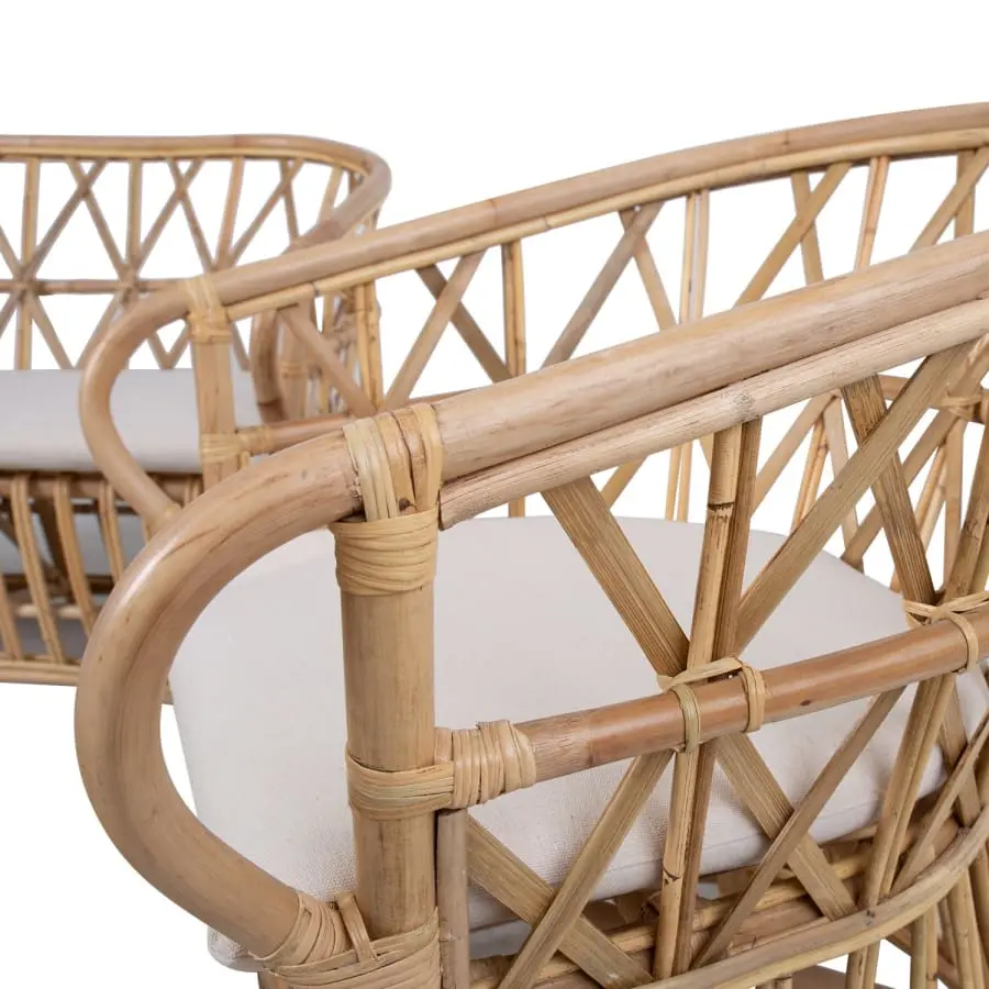 Home4you Acapulco Rottinkinen Sohvasetti 5 Home4you Acapulco Rottinkinen Sohvasetti - Image 3