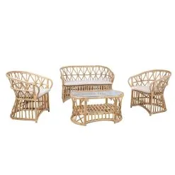 Home4you Acapulco Rottinkinen Sohvasetti 10 Home4you Acapulco Rottinkinen Sohvasetti -Huonekalut kauppa 4741243420618 4