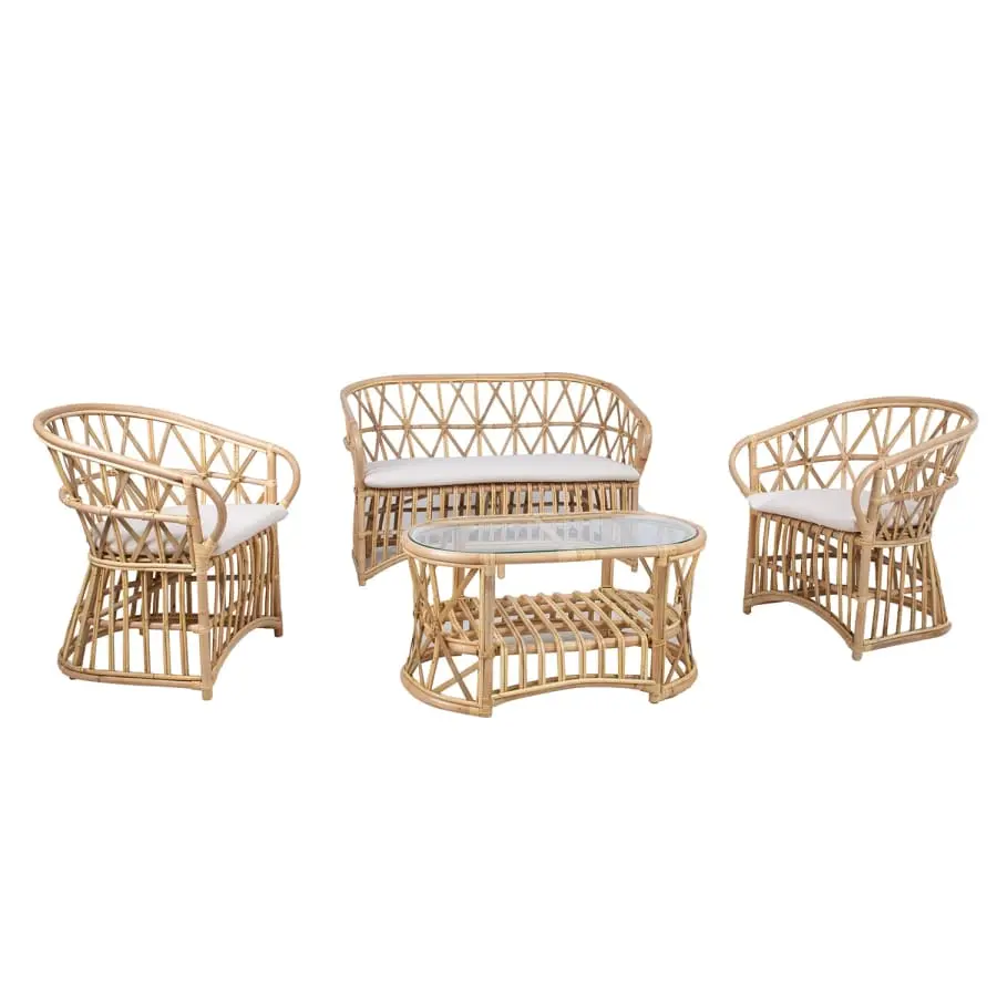 Home4you Acapulco Rottinkinen Sohvasetti 6 Home4you Acapulco Rottinkinen Sohvasetti - Image 4