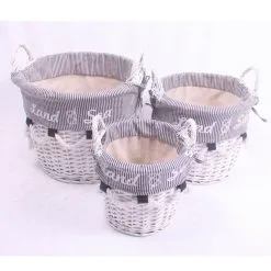 Home4you Willi Sea M Pyöreä Kori 2kpl -Huonekalut kauppa 4741243874022 2