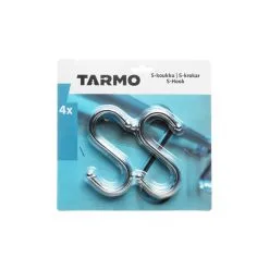 Tarmo S-koukku Kromattu 4kpl