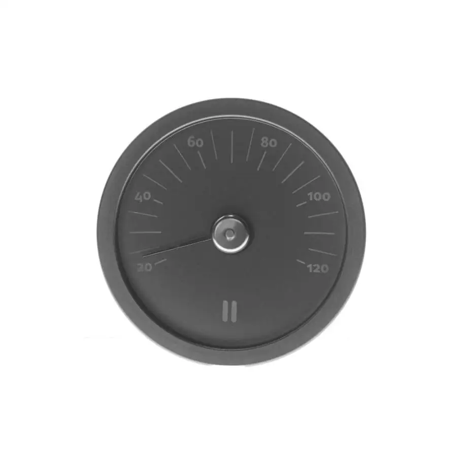 Rento Musta Alumiini Saunan Lämpömittari 3 Rento Musta Alumiini Saunan Lämpömittari