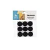 Tarmo 24 Mm Musta 9kpl Pyöreä Huonekaluhuopa -Huonekalut kauppa 6410413306530