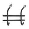 Pisla 1227 2 Osainen Musta Kromi Vaatenaulakko -Huonekalut kauppa 6414675142639