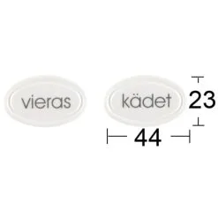 Habo Vieras & Kädet Opaskyltit