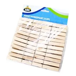 Aino 24 Kpl Puiset Pyykkipojat