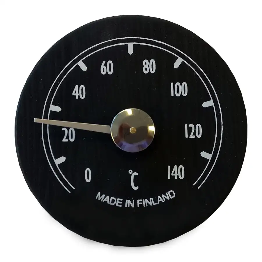 Saunia Musta Saunan Lämpömittari 3 Saunia Musta Saunan Lämpömittari