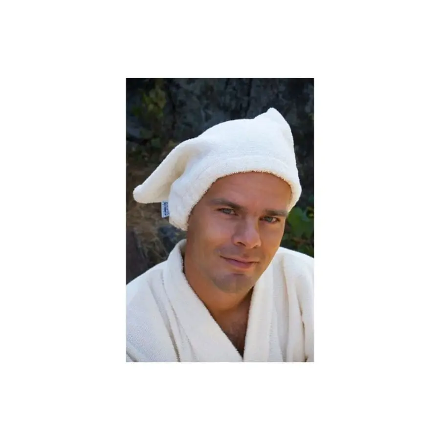 Jokipiin Pellava Koivu Luonnonvalkoinen Saunapäähine 3 Jokipiin Pellava Koivu Luonnonvalkoinen Saunapäähine