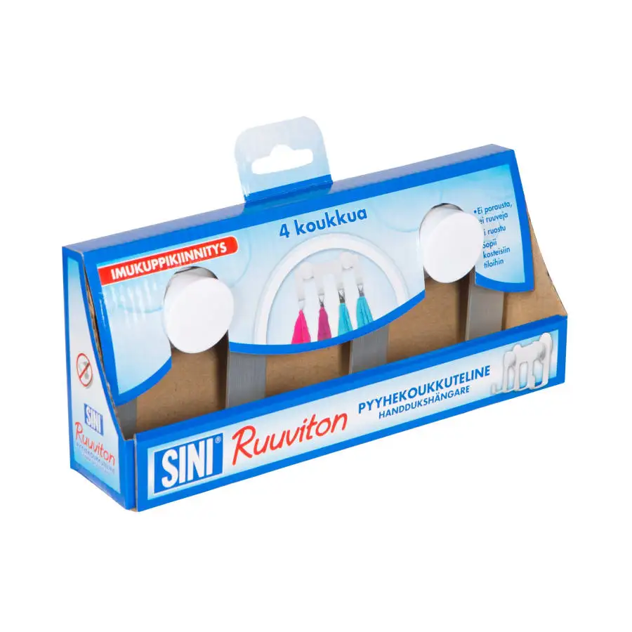 Sini Ruuviton Pyyhekoukkuteline 4 Sini Ruuviton Pyyhekoukkuteline - Image 2