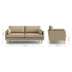 Optisofa Emilly Sandy 3-istuttava Sohva -Huonekalut kauppa 6438014302423 4