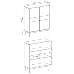 Eureka Milo Kaappi -Huonekalut kauppa 6438520001018 2