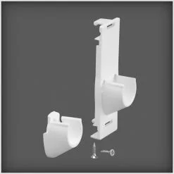 Elfa Valkoinen Teline/seinä Tankopidin