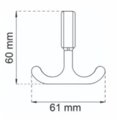 Habo Iris 2 Kpl Valkoinen Hyllykoukku -Huonekalut kauppa 7317900158216 2