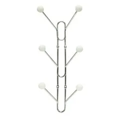 Habo Benny 6-k Valkoinen/kromi Vaatenaulakko