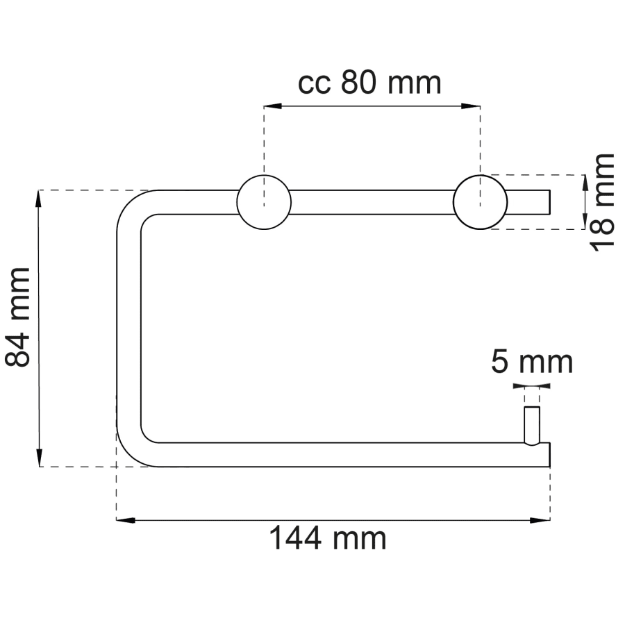 Habo 1368 Musta Wc-paperiteline 5 Habo 1368 Musta Wc-paperiteline - Image 3