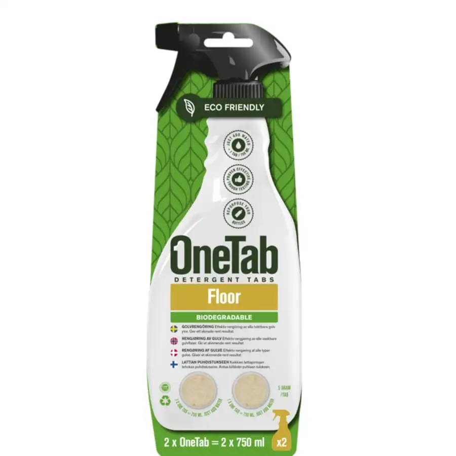 OneTab Floor Lattian Puhdistusainetabletit 3 OneTab Floor Lattian Puhdistusainetabletit