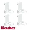 Metaltex Deko 4kpl Clip-on Tuplakoukku 1 Metaltex Deko 4kpl Clip-on Tuplakoukku -Huonekalut kauppa 8002523697097