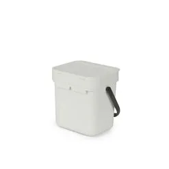Brabantia Sort&Go Vaaleanharmaa 3L Roska-astia -Huonekalut kauppa 8710755213229 3