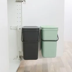 Brabantia Sort&Go Built-In-Bin 2X12L Roska-astia -Huonekalut kauppa 8710755214448 2